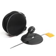 набор жерлиц Яман с угловой пласт. стойкой d-210мм. катушка 75 мм. в круглой сумке 5шт.