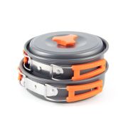 Набор кемпинговой посуды СЛЕДОПЫТ - Compact, на 2 персоны, анодир. алюм., в чехле