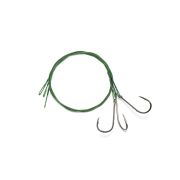 Поводок стальной NAMAZU Leader 1х7 Nylon Coated Green, d-0,48 мм, L-50 см, с одинарным крючком 92247