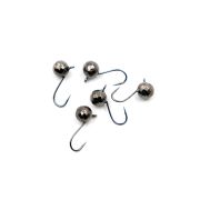 Мормышка вольф"ЯМАН"Шар фигурный с ушком, р.2,5, вес 0,20 цв.черн. никель(уп.5 шт.)