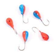 Мормышка вольф"ЯМАН"Капля с отв, р.4,5, вес 1,20 цв.аргиана(уп.5 шт.)