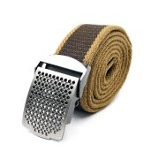 Ремень "СЛЕДОПЫТ" Отверстия, 1400х36 мм, текстиль, темно-коричневый/120/