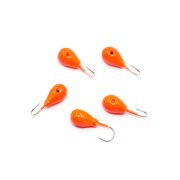 Мормышка вольф"ЯМАН"Капля с отв, р.4,5, вес 1,20 цв.фосфор (уп.5 шт.)