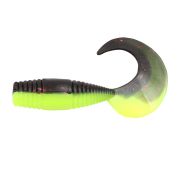 Твистер YAMAN PRO Spry Tail, р.1,5 inch, цвет #32 - Black Red Flake/Chartreuse (уп. 10 шт.)