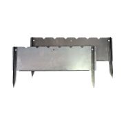 Мангал походный "Следопыт" складной (2 стойки),  475х250 мм, толщина 0,8 мм, без шампуров