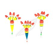 Поплавок зимний ЯМАН "Цветок 5", бальса, 3,0 г, цв. в ассорт. (уп. 3 шт.)