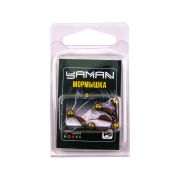 Мормышка безнасад. ЯМАН "Банан" матовый шоколад, d-3 мм, вес 0,5 г, шарик латунный (уп.5 шт)