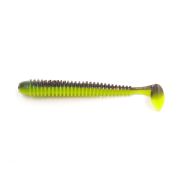 Виброхвост YAMAN PRO Betta, р.3,5 inch, цвет #32 - Black Red Flake/Chartreuse (уп. 8 шт.)