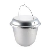 Котелок костровой "СЛЕДОПЫТ" конический, 9 л, алюм./10/