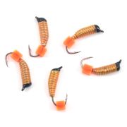 Мормышка вольф. безнасадочная "ЯМАН" Ручейник №3, d-1.5 мм, L-8.5 мм, вес 0,60 гр., колокол золото,