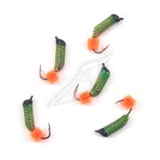 Мормышка вольф. безнасадочная "ЯМАН" Ручейник №3, d-1.5 мм, L-8.5 мм, вес 0,45 гр., рыбий глаз, цв.