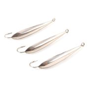 Блесна вертикальная "Яман" Лодочка малая,размер 37 мм, вес 4 г, цвет никель (уп.3 шт.)/150/