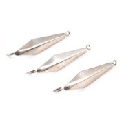 Блесна вертикальная "Яман" Скат,размер 33 мм, вес 2,7 г, цвет никель (уп.3 шт.)/150/