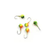 Мормышка вольф"ЯМАН"Шар с отв, р.3,5 вес 0,40 цв.лимон(уп.5 шт.)