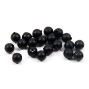Бусина фидерная Namazu Soft Beads, PVC, d-6 мм, круглая, цв. черный (20 шт.)/1000/