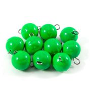 Груз Чебурашка окрашенный разборный "ЯМАН" (10 шт.) - 14 гр., зелёный/300/