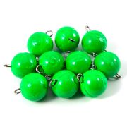 Груз Чебурашка окрашенный разборный "ЯМАН" (10 шт.) - 16 гр., зелёный/300/