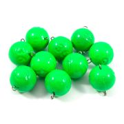 Груз Чебурашка окрашенный разборный "ЯМАН" (10 шт.) - 36 гр., зелёный/150/