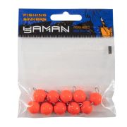 Груз Чебурашка окрашенный разборный "ЯМАН" (10 шт.) - 8 гр., оранжевый/500/