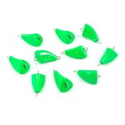 Груз Пуля-эксцентрик окрашенный разборный "ЯМАН" (10 шт.) - 16 гр., зелёный/300/