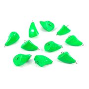 Груз Пуля-эксцентрик окрашенный разборный "ЯМАН" (10 шт.) - 32 гр., зелёный/200/