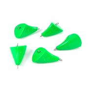 Груз Пуля-эксцентрик окрашенный разборный "ЯМАН" (5 шт.) - 44 гр., зелёный/125/