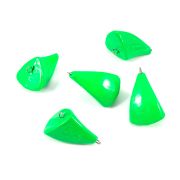 Груз Пуля-эксцентрик окрашенный разборный "ЯМАН" (5 шт.) - 56 гр., зелёный/100/