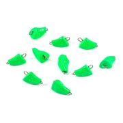 Груз Пуля-эксцентрик окрашенный разборный "ЯМАН" (10 шт.) - 6 гр., зелёный/600/