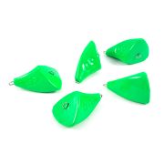 Груз Пуля-эксцентрик окрашенный разборный "ЯМАН" (5 шт.) - 60 гр., зелёный/75/