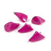 Груз Пуля-эксцентрик окрашенный разборный "ЯМАН" (5 шт.) - 60 гр., фиолетовый/75/