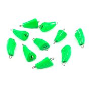 Груз Пуля-эксцентрик окрашенный разборный "ЯМАН" (10 шт.) - 8 гр., зелёный/500/