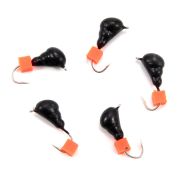 Мормышка безнасад. ЯМАН "Муравей с ушком", вес 1 г, ядреный кубик красный (уп. 5 шт.)