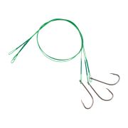 Поводок стальной NAMAZU Leader 1х7 Nylon Coated Green, d-0,33 мм, L-30 см, с одинарным крючком 92247