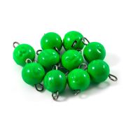 Груз Чебурашка окрашенный разборный "ЯМАН" (10 шт.) - 3 гр., зелёный/900/