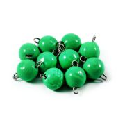 Груз Чебурашка окрашенный разборный "ЯМАН" (10 шт.) - 4 гр., зелёный/800/