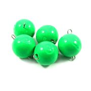 Груз Чебурашка окрашенный разборный "ЯМАН" (5 шт.) - 48 гр., зелёный/125/