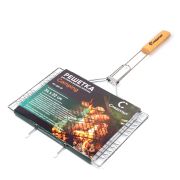 Решетка для гриля и  барбекю плоская "СЛЕДОПЫТ" Camping 34х22х1,5 см/32/