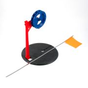 Жерлица осн.Yaman "Башня BR", d-195 мм, катушка 85 мм., груз конус 7 г, леска L-10 м, d-0,4 мм, пово