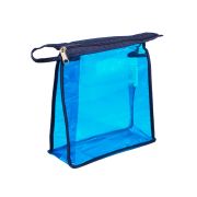 Косметичка "СЛЕДОПЫТ", 19х17х7 см, ПВХ, на молнии, цв. синий/50/