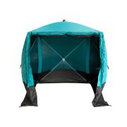 Шатер СЛЕДОПЫТ быстросборный, 2,1х2,1 м, h-2,05 м, S по полу 4,4 кв.м, цв. WATERFALL