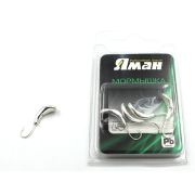 Мормышка "ЯМАН" Комар с отв., цв.SILVER PLATED, р.5, вес 1,0 г (уп. 5 шт.)