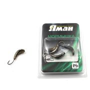 Мормышка "ЯМАН" Комар с отв., цв.BN, р.5, вес 1,0 г (уп. 5 шт.)