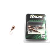Мормышка "ЯМАН" Немка с отв.,цв.COPPER PLATED, вес 0,8 г (уп. 5 шт.)