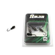 Мормышка "ЯМАН" щелкун с отв.,цв.BN, вес 0,5 г (уп. 5 шт.)