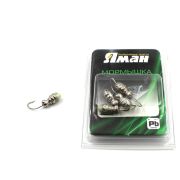 Мормышка "ЯМАН" шмель с отв.,цв.NL, с фосф. пяткой, вес 1,2 г (уп. 5 шт.)