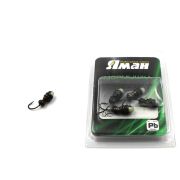 Мормышка "ЯМАН" шмель с отв.,цв.BN, с фосф. пяткой, вес 1,2 г (уп. 5 шт.)