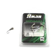 Мормышка "ЯМАН" уралка с отв.,цв.NL с фосф. пяткой, d 5, вес 1,0 г (уп. 5 шт.)