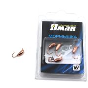 Мормышка вольф"ЯМАН"Банан с ушк, р.3,вес 1,10,цв.медь(уп.5 шт.)