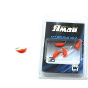 Мормышка вольф"ЯМАН"Банан с ушк, р.4,вес 1,50,цв.оранж.(уп.5 шт.)