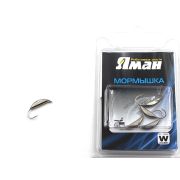 Мормышка вольф"ЯМАН"Супер банан с ушк, р.2,2 вес 0,50 цв.никель(уп.5 шт.)